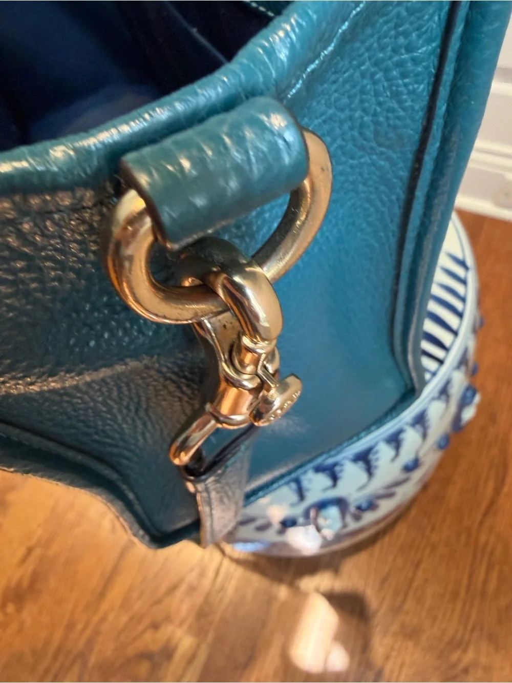 Coach Dempsey Carryall with Patch in Teal